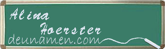 Alina Hoerster Visitenkarte